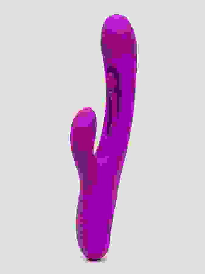 Lovehoney Flutter Bunny Rechargeable Silicone Flickering Rabbit Vibrator, Purple, hi-res